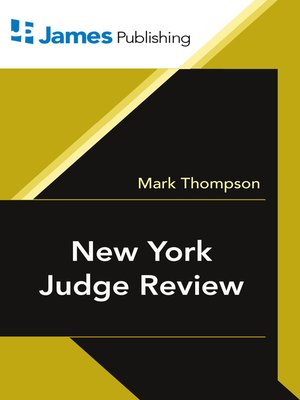 cover image of New York Judge Reviews and Court Directory